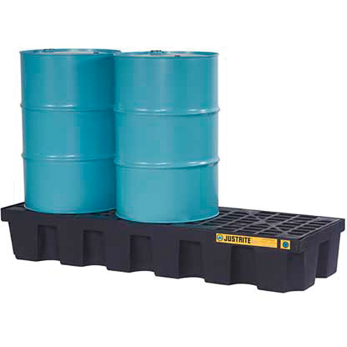 Palettes pour contr&ocirc;le des d&eacute;versements EcoPolyBlend avec drain, Capacit&eacute; de d&eacute;versement 75 gal. US, 73" x 25" x 11,6" Nuna Depot Inc.