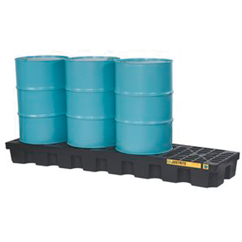 Palettes pour contr&ocirc;le des d&eacute;versements EcoPolyBlend sans drain, Capacit&eacute; de d&eacute;versement 75 gal. US, 97" x 25" x 9" Nuna Depot Inc.
