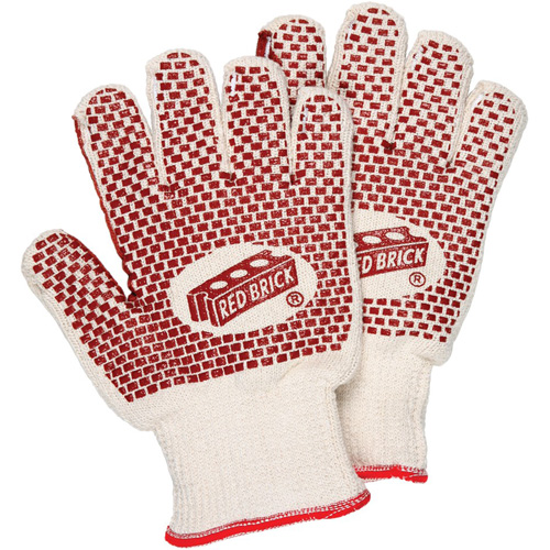 Gants r&eacute;versibles en tissu &eacute;ponge Red Brick, Coton, Deux c&ocirc;t&eacute;s, Calibre 10, Petit Nuna Depot Inc.
