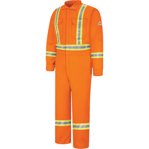 Combinaisons r&eacute;sistantes au feu avec bandes r&eacute;fl&eacute;chissantes, Taille 38, Orange, 12,2 cal/cm² Nuna Depot Inc.