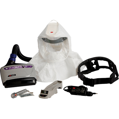 Versaflo Powered Air Purifying Respirator TR-600 Easy-Clean Kit, Hard Hat & Faceshield, Lithium-Ion Battery Nuna Depot Inc.