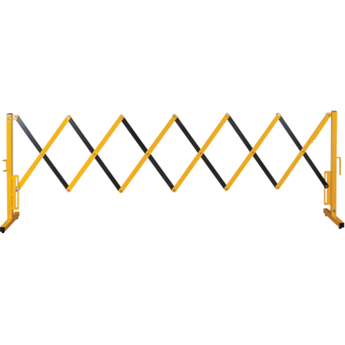 Expandable Barrier, 37" H x 11' L, Black/Yellow Nuna Depot Inc.