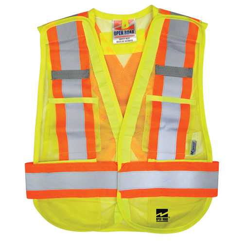 Veste d&eacute;tachable Open Road, Jaune lime haute visibilit&eacute;, Polyester Nuna Depot Inc.