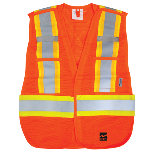 Open Road&reg; Tear Away Vest , High Visibility Orange, Polyester Nuna Depot Inc.
