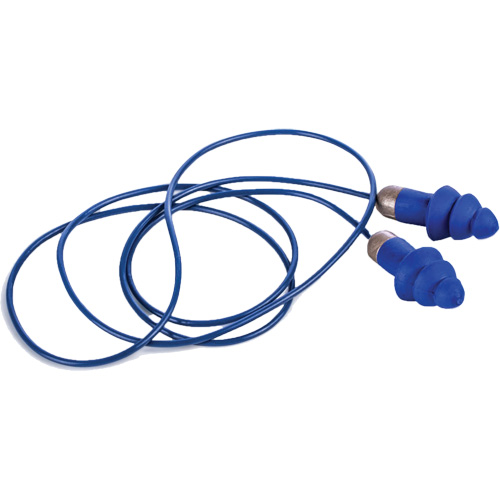 Rockets&reg; Metal Detectable Reusable Earplugs, Corded, One-Size, Bulk - Plastic Case, 27 NRR dB Nuna Depot Inc.