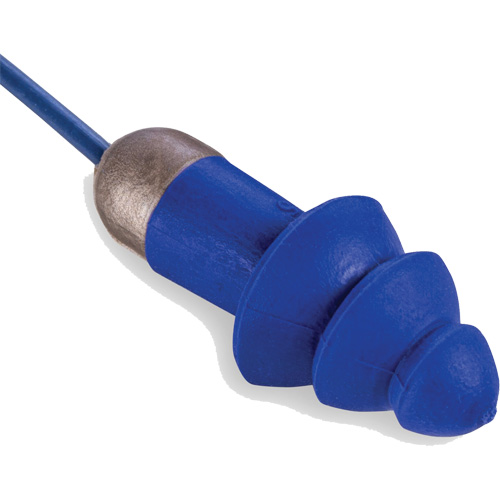 Rockets&reg; Metal Detectable Reusable Earplugs, Corded, One-Size, Bulk - Plastic Case, 27 NRR dB Nuna Depot Inc.