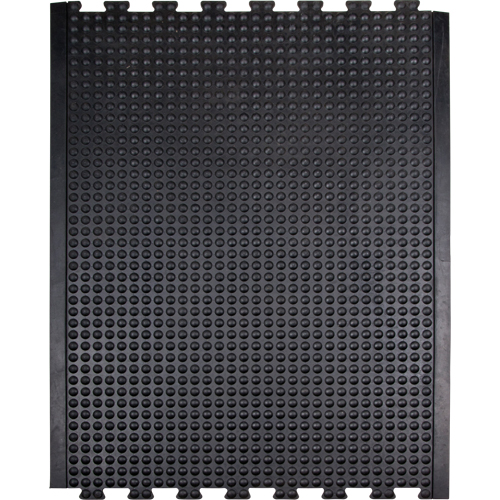 Tapis antifatigue en d&ocirc;me, &agrave; bulles, 3' x 4' x 1/2", Noir, Caoutchouc Nuna Depot Inc.