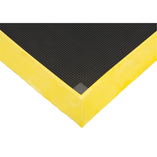 Tapis pour l'assainissement des chaussures, Caoutchouc, 2-2/3' la x 3-1/4' lo x 2-1/2" &eacute;pais, Jaune Nuna Depot Inc.