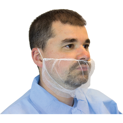 Filets &agrave; barbe en maille, Polyester, Blanc Nuna Depot Inc.