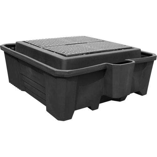 Palettes de confinement pour grand r&eacute;cipient pour vrac, Capacit&eacute; de d&eacute;versement 385 gal., 73" x 80,5" x 29,5" Nuna Depot Inc.
