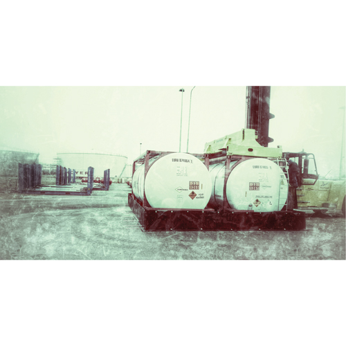 Double ISO Tank Berm, 7180 US gal. Capacity, 24' W x 20' L x 24" H, L-Bracket Nuna Depot Inc.