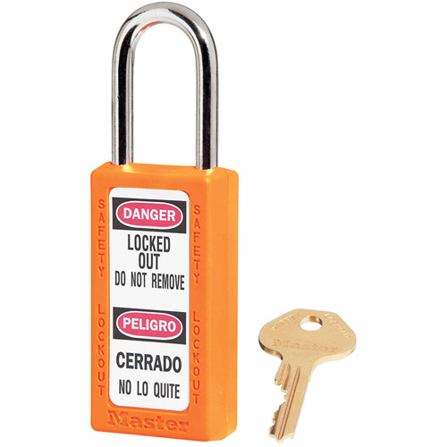 Cadenas de s&eacute;curit&eacute; Zenex 411, Orange, Cl&eacute;s identiques, Thermoplastique, Largeur de 1-1/2" Nuna Depot Inc.