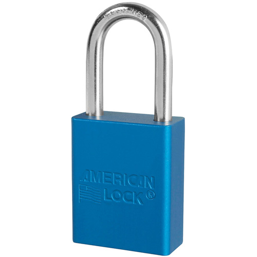 Cadenas de s&eacute;curit&eacute; American Lock, Bleu, Cl&eacute;s identiques, Aluminium, Largeur de 1-1/2" Nuna Depot Inc.