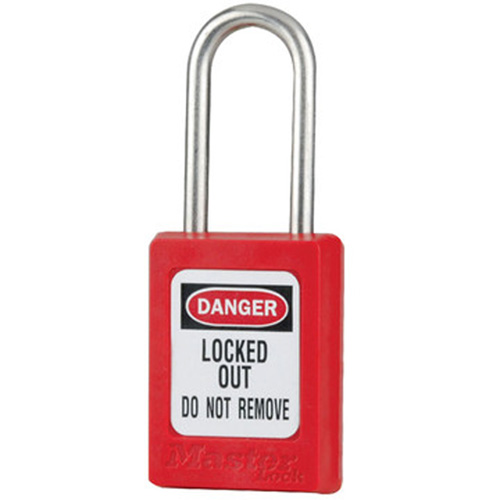 S33 Zenex Safety Padlocks, Red, Keyed Alike, Thermoplastic, 1-3/8" Width Nuna Depot Inc.
