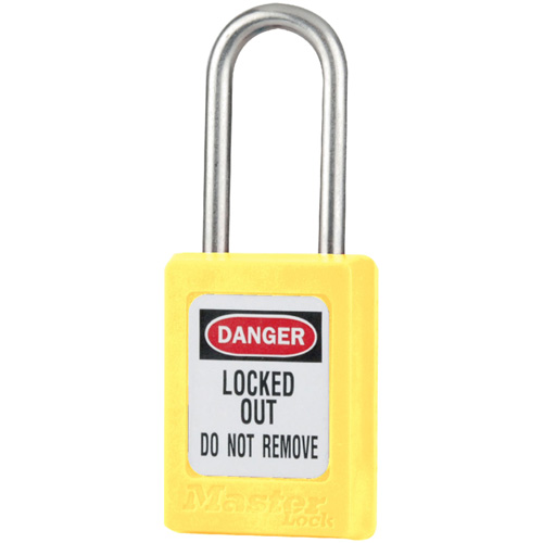 Cadenas de s&eacute;curit&eacute; S31 Zenex, Jaune, Cl&eacute;s identiques, Thermoplastique, Largeur de 1-3/8" Nuna Depot Inc.