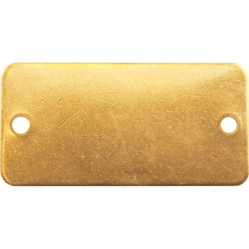Blank Tags, Brass, 3" W x 1" H Nuna Depot Inc.