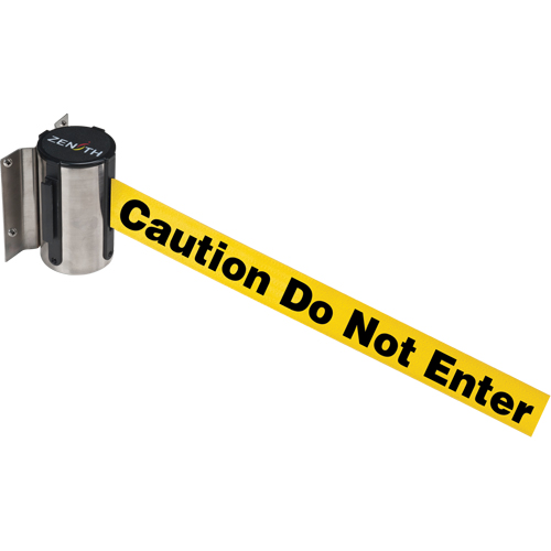 Wall Mount Barrier, Steel, Screw Mount, 7', Yellow Tape Nuna Depot Inc.