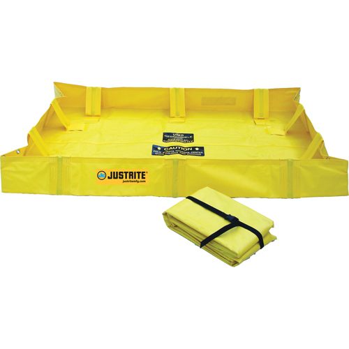 QuickBerm&reg; Lite Containment Berm, 119 gal. Capacity, 4' W x 6' L x 8" H, Snap-Up Bracket Nuna Depot Inc.