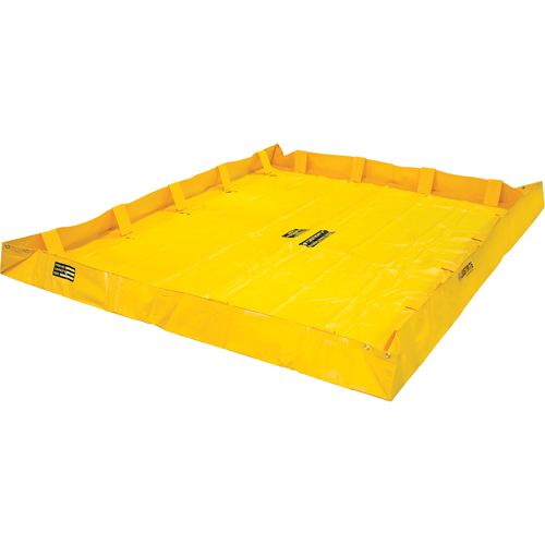QuickBerm&reg; Lite Containment Berm, 398 US gal. Capacity, 8' W x 10' L x 8" H, Snap-Up Bracket Nuna Depot Inc.