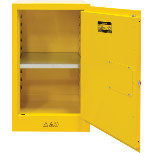 Armoire pour produits inflammables, 12 gal., 1 Porte(s), 23" La x 35" h x 18" p Nuna Depot Inc.
