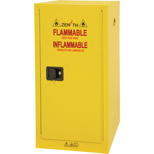Armoire pour produits inflammables, 16 gal., 1 Porte(s), 23" La x 44" h x 18" p Nuna Depot Inc.