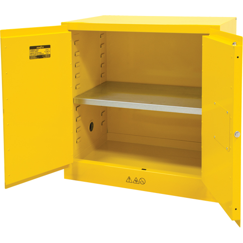 Flammable Storage Cabinet, 22 gal., 2 Door, 35" W x 35" H x 22" D Nuna Depot Inc.