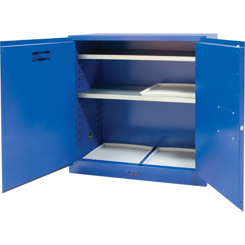 Corrosive Liquids Cabinet, 30 gal., 43" x 44" x 18" Nuna Depot Inc.