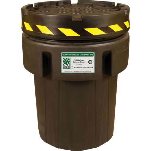 Baril de r&eacute;cup&eacute;ration Ultra-Recycled Overpack, 95 gal., Stationnaire Nuna Depot Inc.