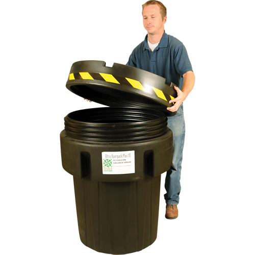 Baril de r&eacute;cup&eacute;ration Ultra-Recycled Overpack, 95 gal., Stationnaire Nuna Depot Inc.