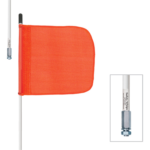 Safety Whip&reg; Heavy-Duty Whips, Threaded Mount, 5' High, Orange Nuna Depot Inc.