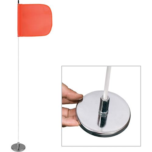 Tiges de s&eacute;curit&eacute; pour travaux l&eacute;gers Safety Whip, Fixation Aimant, Hauteur 5', Orange Nuna Depot Inc.