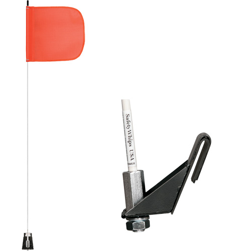 Tiges de s&eacute;curit&eacute; pour travaux l&eacute;gers Safety Whip, Fixation Fen&ecirc;tre, Hauteur 5', Orange Nuna Depot Inc.