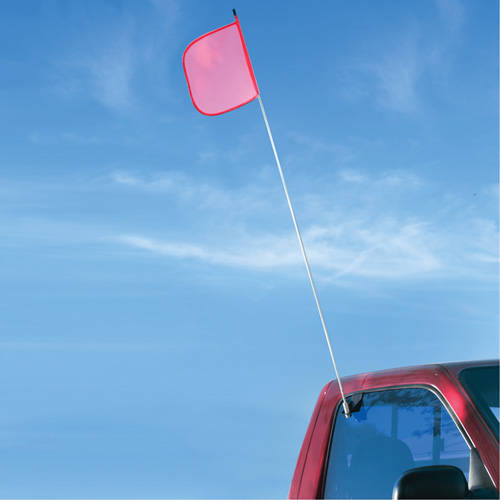 Tiges de s&eacute;curit&eacute; pour travaux l&eacute;gers Safety Whip, Fixation Fen&ecirc;tre, Hauteur 5', Orange Nuna Depot Inc.