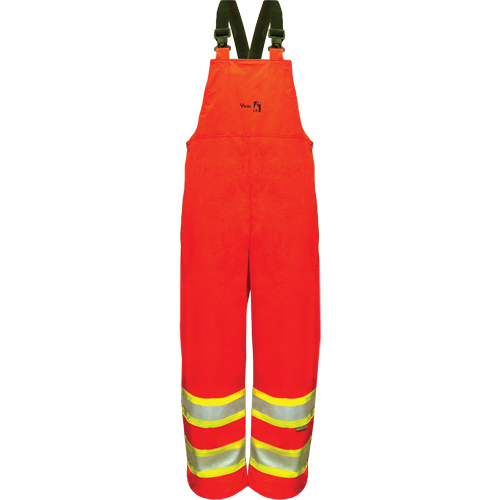 Hi-Vis FR/PU Safety Rain Bib Pants, 4X-Large, Orange Nuna Depot Inc.