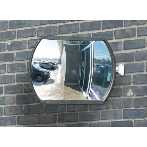 Roundtangular Convex Mirror with Telescopic Arm, 12" H x 18" W, Indoor/Outdoor Nuna Depot Inc.