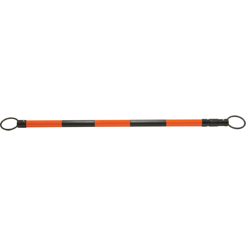 Barre pour c&ocirc;ne de circulation r&eacute;tractable, Longueur d&eacute;ploy&eacute;e de 7' 5'', Noir/Orange Nuna Depot Inc.