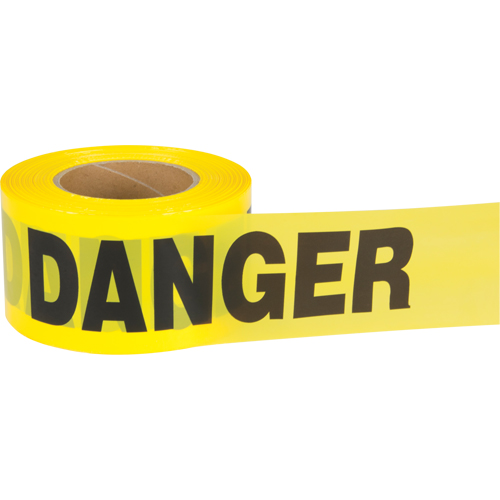 "Danger" Barricade Tape, Bilingual, 3" W x 1000' L, 2.5 mils, Black on Yellow Nuna Depot Inc.