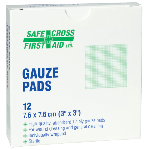 Gauze , Pad, 3" L x 3" W, Sterile, Medical Device Class 1 Nuna Depot Inc.