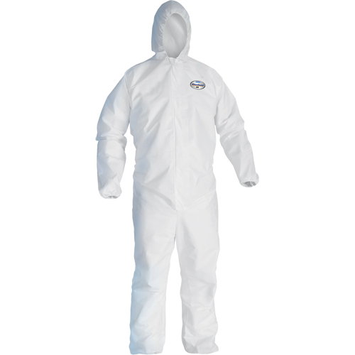 Combinaison Kleenguard A45 contre les liquides, les particules de pr&eacute;paration des surfaces et la peinture, Petit, Blanc, Micropore Nuna Depot Inc.