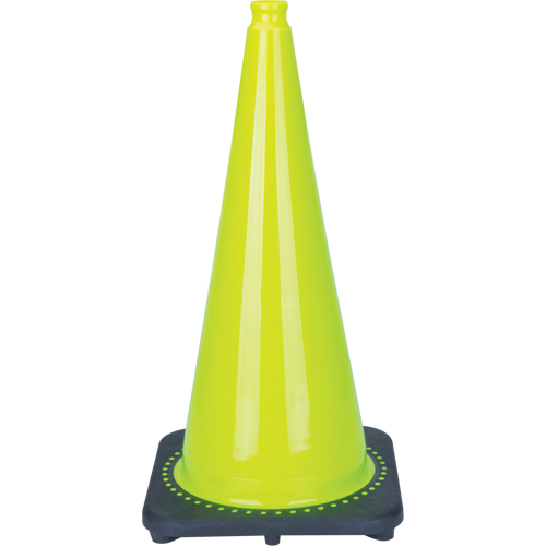 Premium Traffic Cone, 28", Lime Green Nuna Depot Inc.