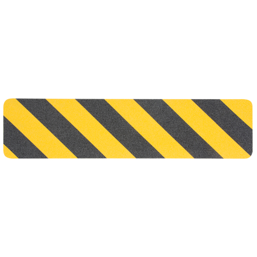 Ruban antid&eacute;rapant de premi&egrave;re qualit&eacute;, 6" x 24", Noir & jaune Nuna Depot Inc.