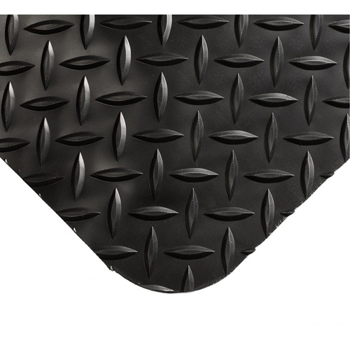 Tapis Smart No 497, Losange, 4' x 10' x 1", Noir, PVC/Ur&eacute;thane Nuna Depot Inc.