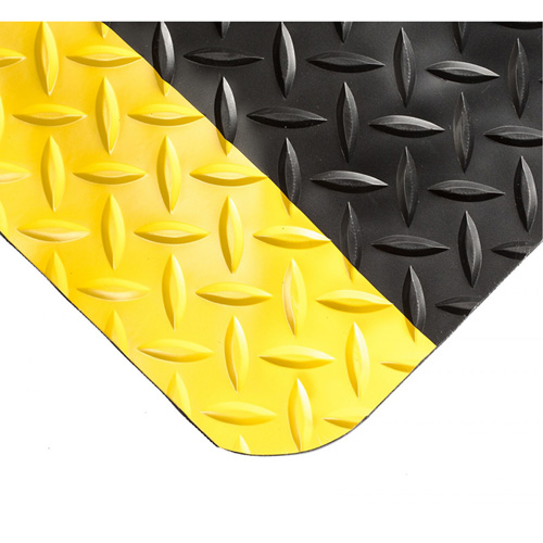 Smart Mats No.497, Diamond, 4' x 10' x 1", Black/Yellow, PVC/Urethane Nuna Depot Inc.