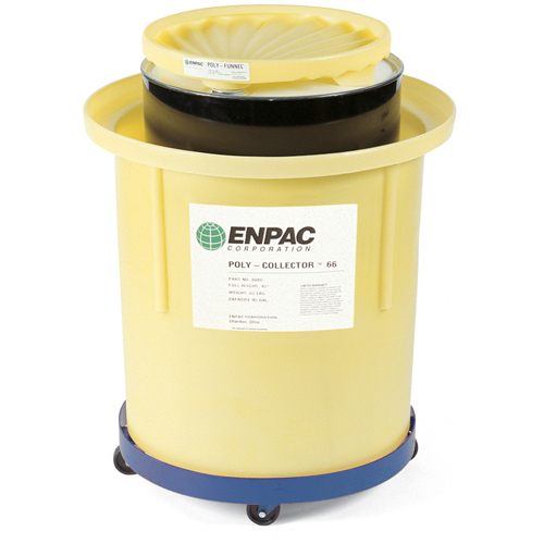 Poly-Collector 66 avec baril en acier, 32,5" dia. x 42" h, Cap. de d&eacute;versement 70 gal. US Nuna Depot Inc.
