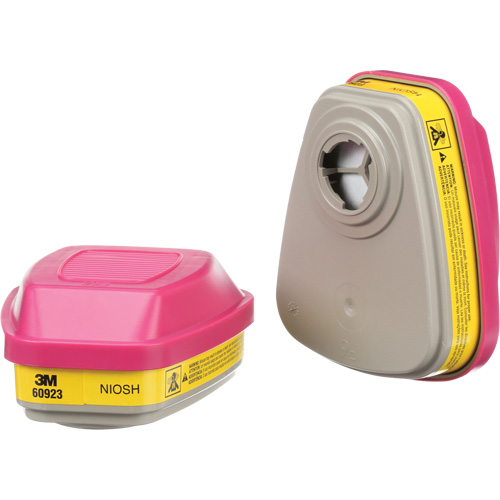 Cartouches pour respirateur s&eacute;rie 6000, Cartouche gaz/vapeur, Vapeurs organiques/Gaz acides/P100 Nuna Depot Inc.