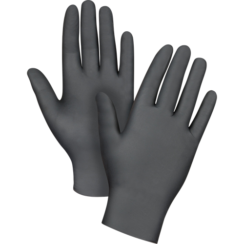 Gants jetables de calibre m&eacute;dical r&eacute;sistants &agrave; la perforation, T-Grand, Nitrile, 5 mils, Sans poudre, Noir, Classe 2 Nuna Depot Inc.