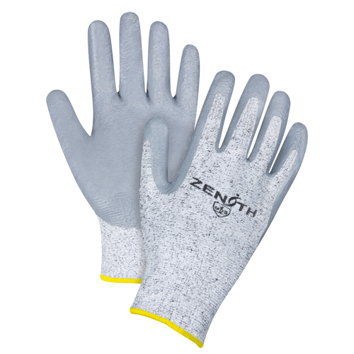 Gants &eacute;lastiques sans coutures r&eacute;sistants &agrave; la coupe, Taille 2T-Grand/11, Calibre 13, Rev&ecirc;tement Nitrile, Enveloppe en PEHP, ANSI/ISEA 105 niveau 2/EN 388 niveau 3 Nuna Depot Inc.