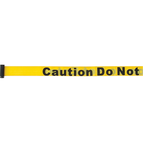 Tape Cassettes for Build-Your-Own Crowd Control Barriers, Caution Do Not Enter, 7', Yellow Tape Nuna Depot Inc.
