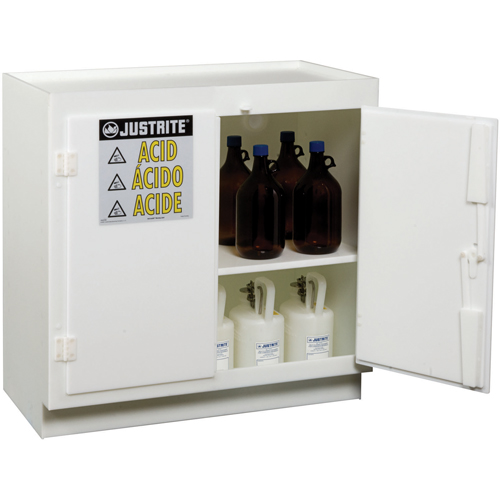 Armoires solides en poly&eacute;thyl&egrave;ne pour acides, 6 x 0,66043 gal., 36" x 35,75" x 21,75" Nuna Depot Inc.