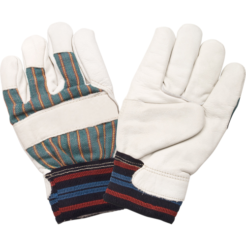 Gant pour le travail doubl&eacute;s pour l'hiver r&eacute;sistant &agrave; l'abrasion, Grand, Paume en Cuir fleur de vache, Doublure en Molleton de coton Nuna Depot Inc.